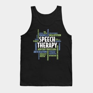 Speech Therapy Words - For Speech Language Pathologist Tank Top